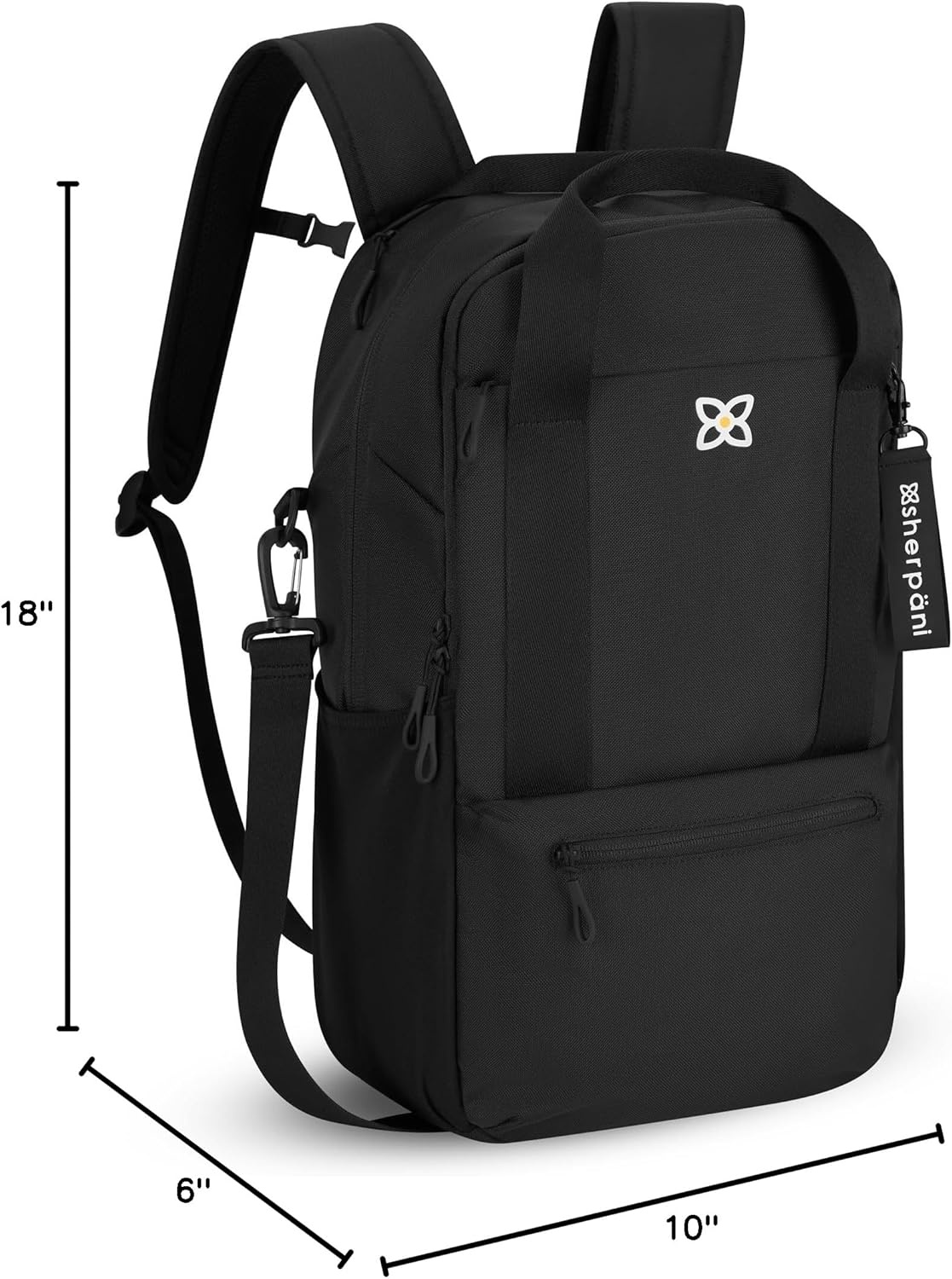 image:imageSherpani Camden Convertible Backpack 3 in 1 Tote Bag 18L Travel Backpack Crossbody Bag for Women Cross Body Purse Travel Gifts RFID Protection Fits 13 Laptop Con LecheRaven Classic