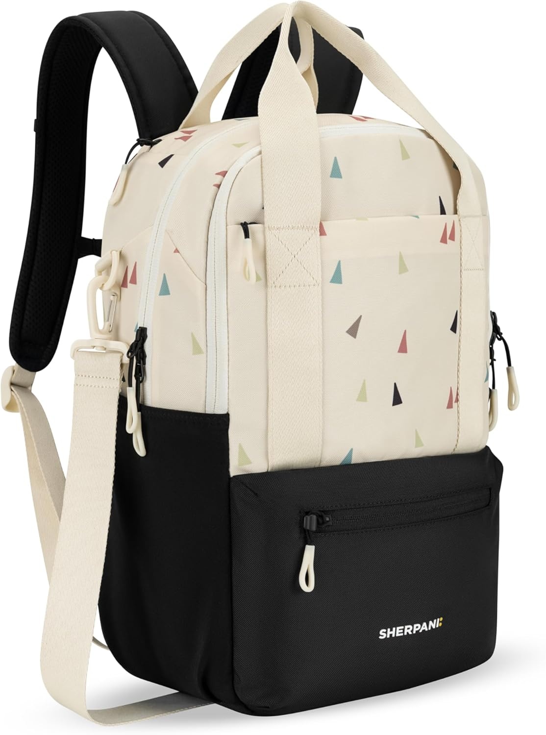 image:imageSherpani Camden Convertible Backpack 3 in 1 Tote Bag 18L Travel Backpack Crossbody Bag for Women Cross Body Purse Travel Gifts RFID Protection Fits 13 Laptop Con LecheTerrazzo