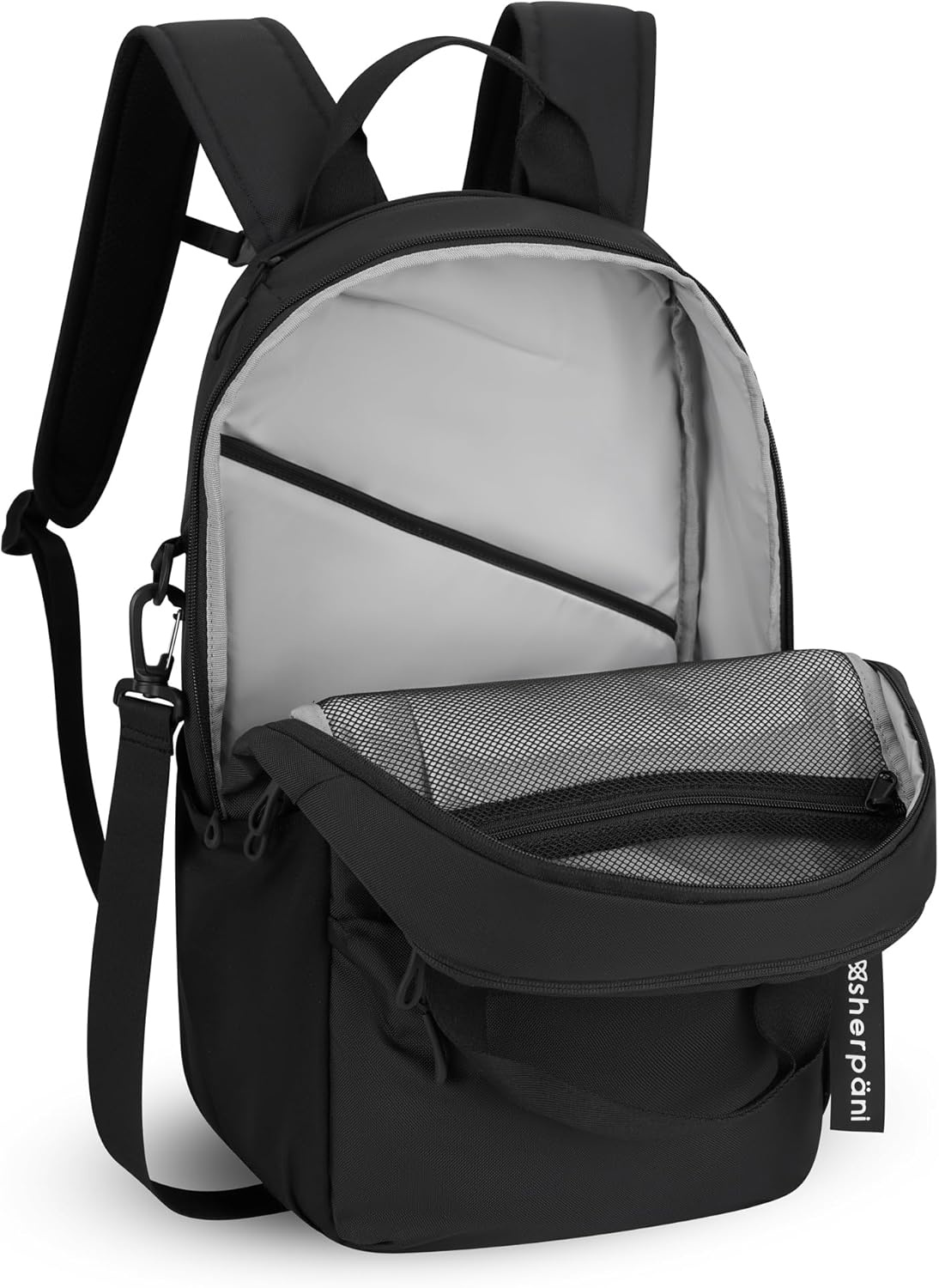 image:imageSherpani Camden Convertible Backpack 3 in 1 Tote Bag 18L Travel Backpack Crossbody Bag for Women Cross Body Purse Travel Gifts RFID Protection Fits 13 Laptop Con LecheRaven Classic