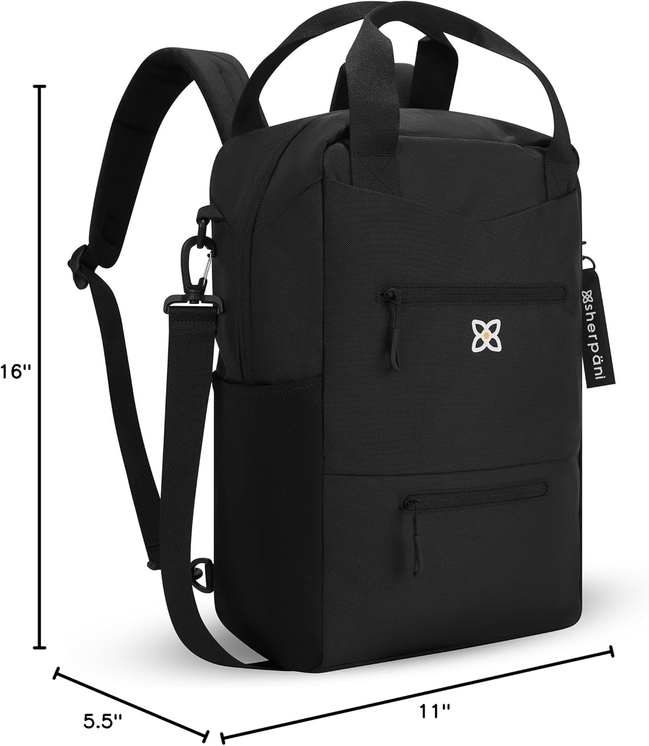 image:imageSherpani Camden Convertible Backpack 3 in 1 Tote Bag 18L Travel Backpack Crossbody Bag for Women Cross Body Purse Travel Gifts RFID Protection Fits 13 Laptop Con LecheRaven F23