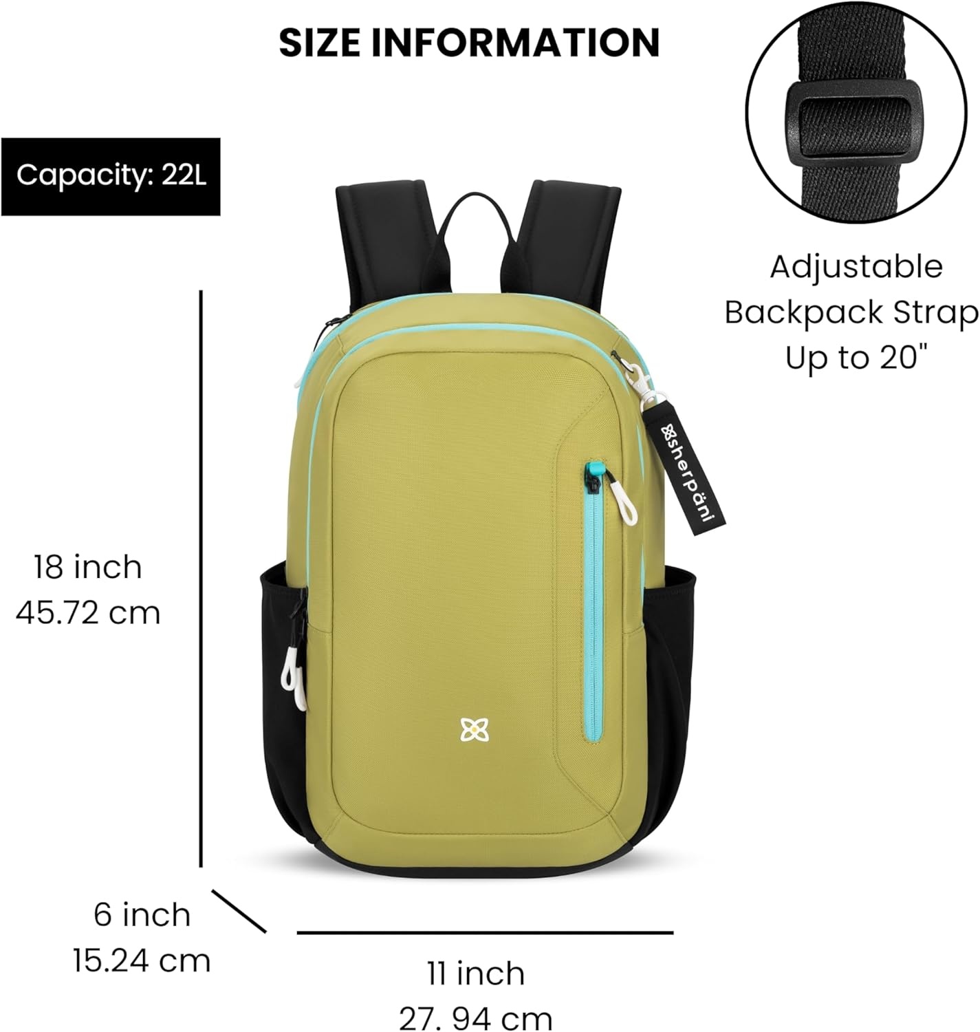 image:imageSherpani Getaway Casual Daypack Backpacks Laptop Backpack 22L Travel Backpack for Women Travel Gift Fits 15 Laptop RFID Protection AlchemyAlchemy