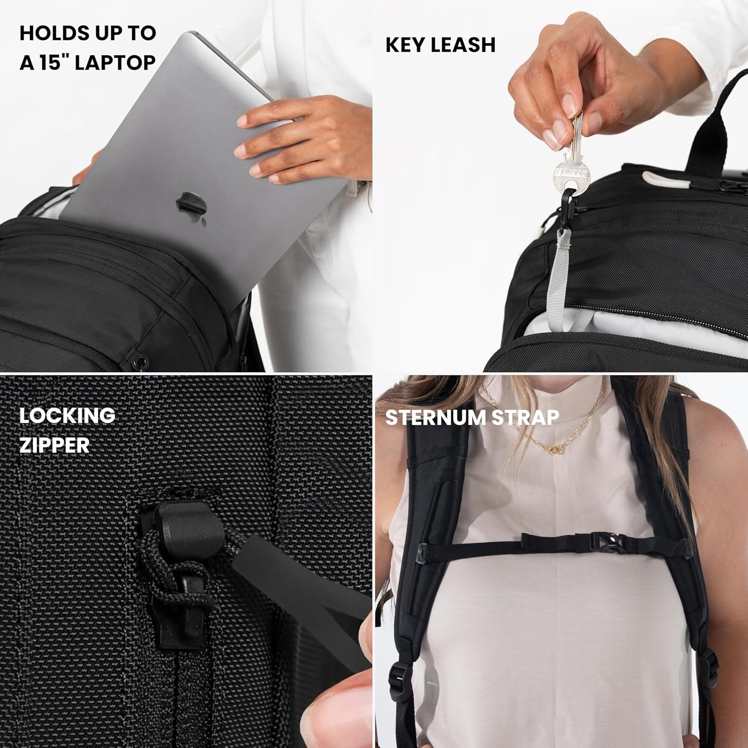 image:imageSherpani Getaway Casual Daypack Backpacks Laptop Backpack 22L Travel Backpack for Women Travel Gift Fits 15 Laptop RFID Protection AlchemyChromatic