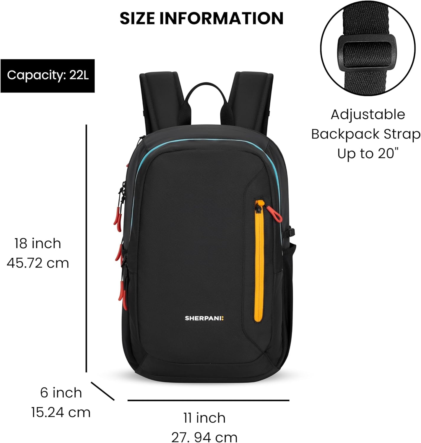 image:imageSherpani Getaway Casual Daypack Backpacks Laptop Backpack 22L Travel Backpack for Women Travel Gift Fits 15 Laptop RFID Protection AlchemyChromatic