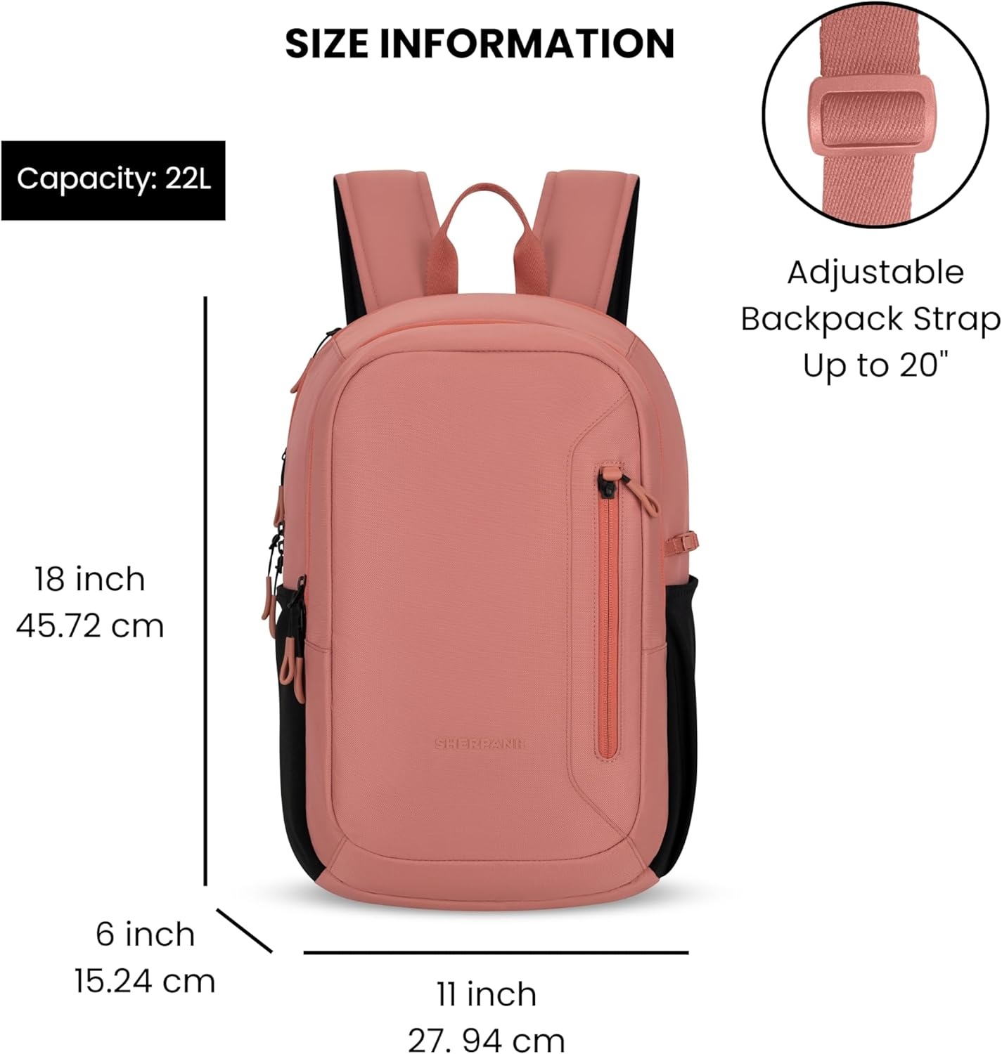 image:imageSherpani Getaway Casual Daypack Backpacks Laptop Backpack 22L Travel Backpack for Women Travel Gift Fits 15 Laptop RFID Protection AlchemyDesert
