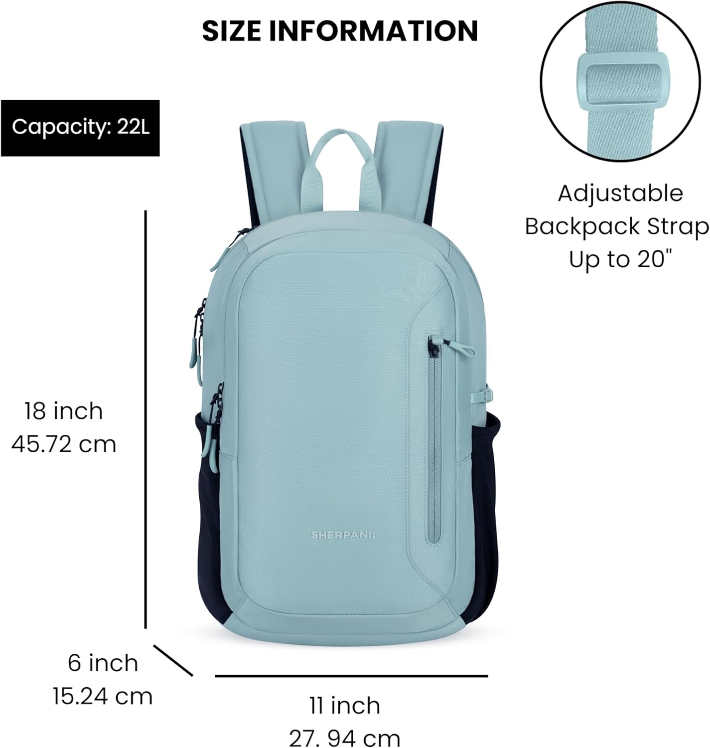 image:imageSherpani Getaway Casual Daypack Backpacks Laptop Backpack 22L Travel Backpack for Women Travel Gift Fits 15 Laptop RFID Protection AlchemySurf