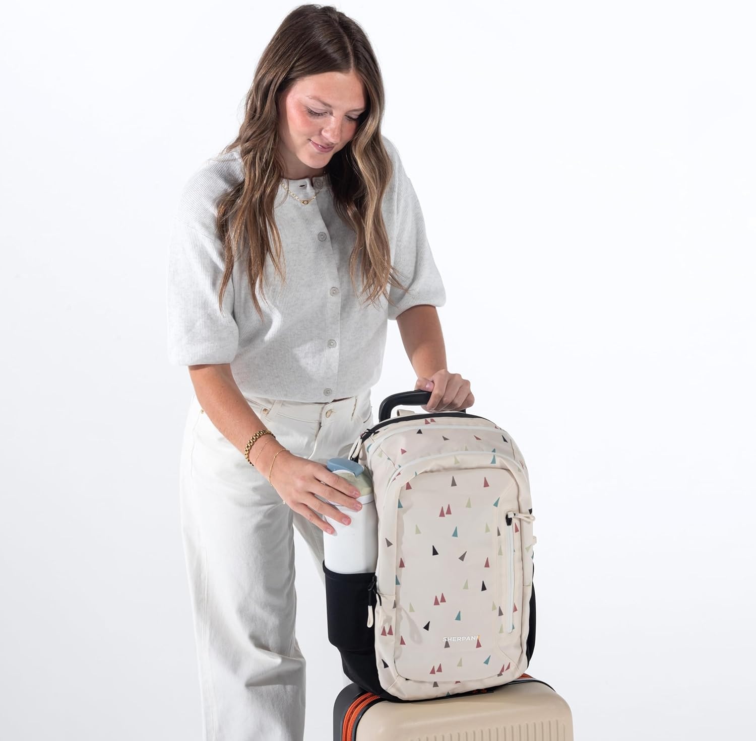 image:imageSherpani Getaway Casual Daypack Backpacks Laptop Backpack 22L Travel Backpack for Women Travel Gift Fits 15 Laptop RFID Protection AlchemyTerrazzo
