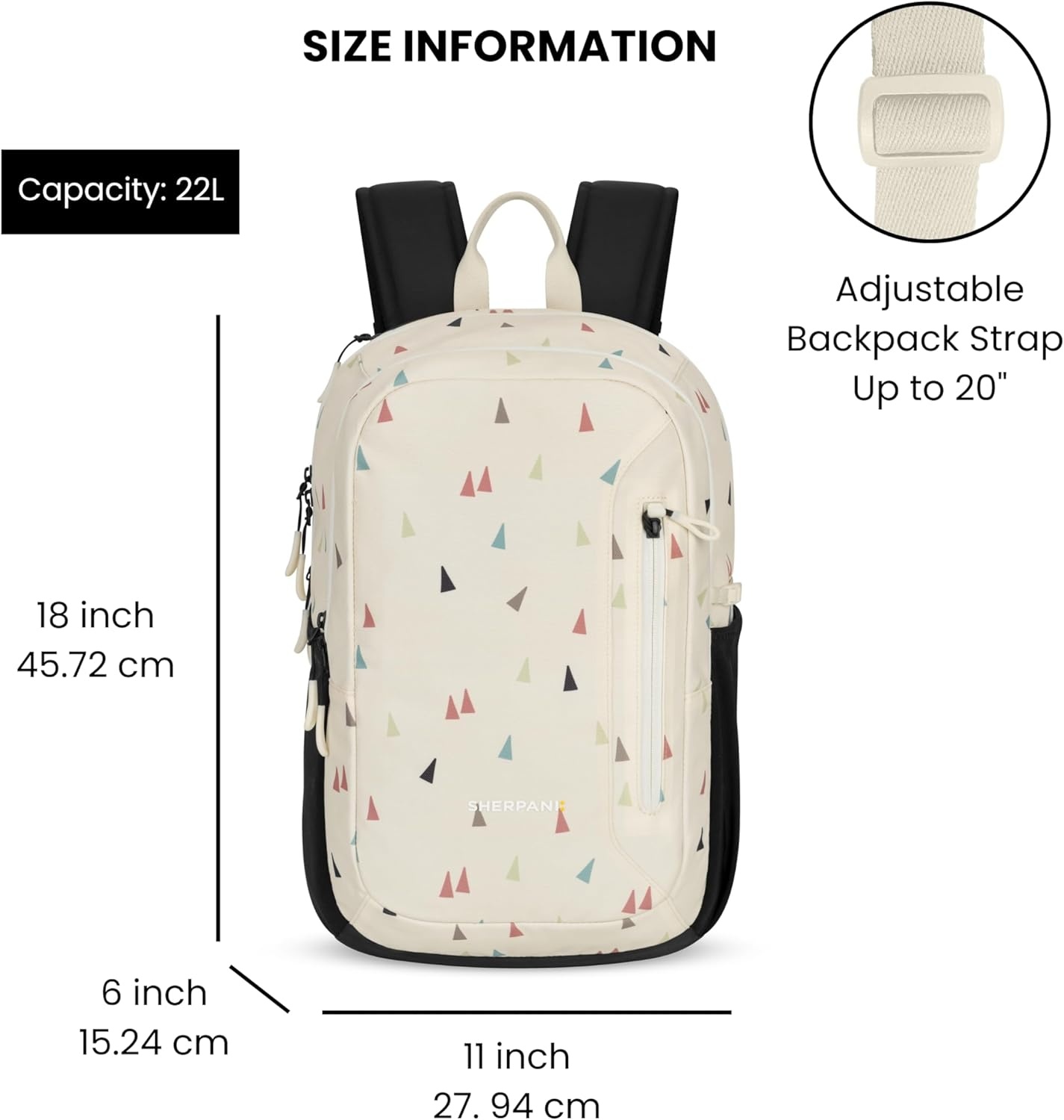 image:imageSherpani Getaway Casual Daypack Backpacks Laptop Backpack 22L Travel Backpack for Women Travel Gift Fits 15 Laptop RFID Protection AlchemyTerrazzo