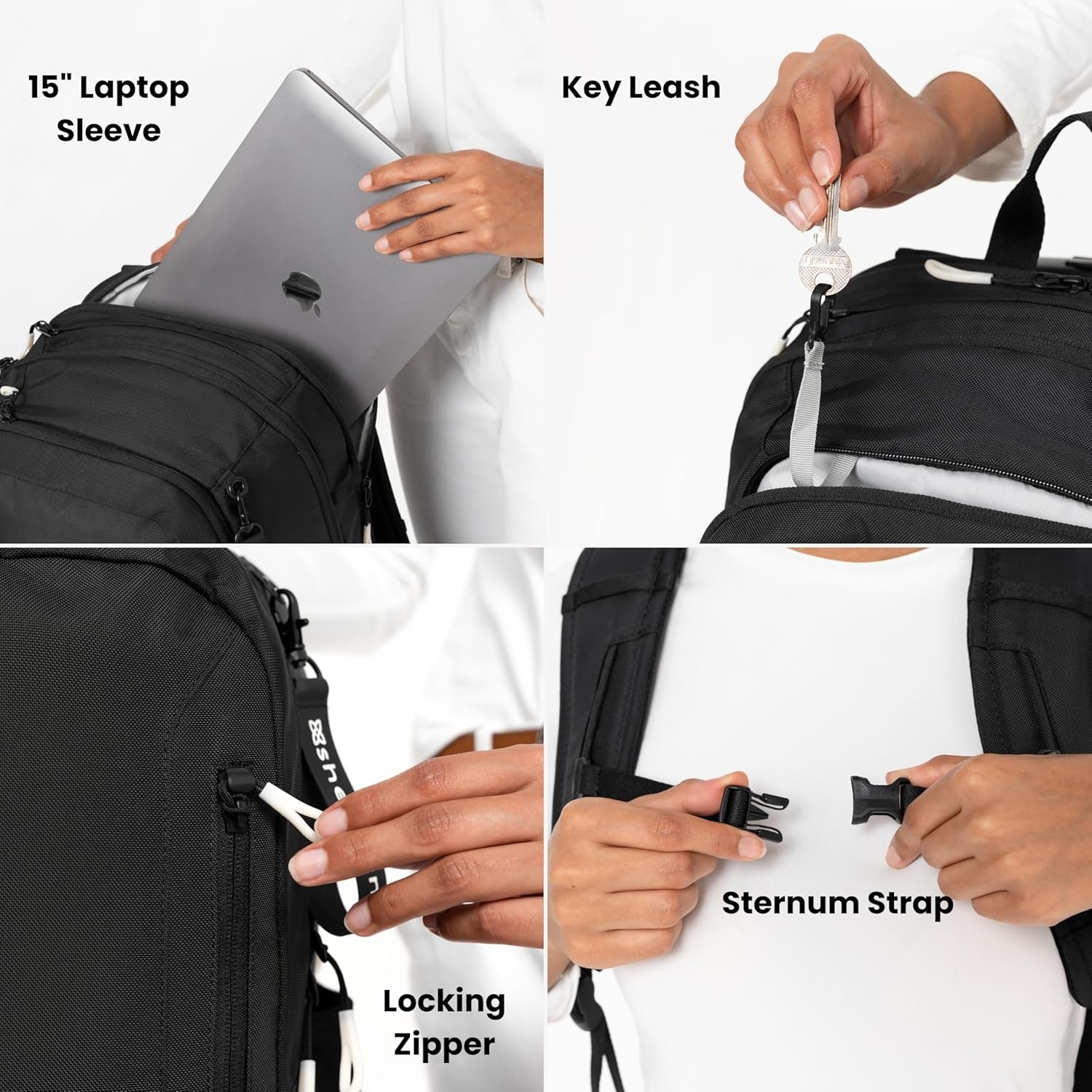 image:imageSherpani Getaway Casual Daypack Backpacks Laptop Backpack 22L Travel Backpack for Women Travel Gift Fits 15 Laptop RFID Protection AlchemyWasabi Stone
