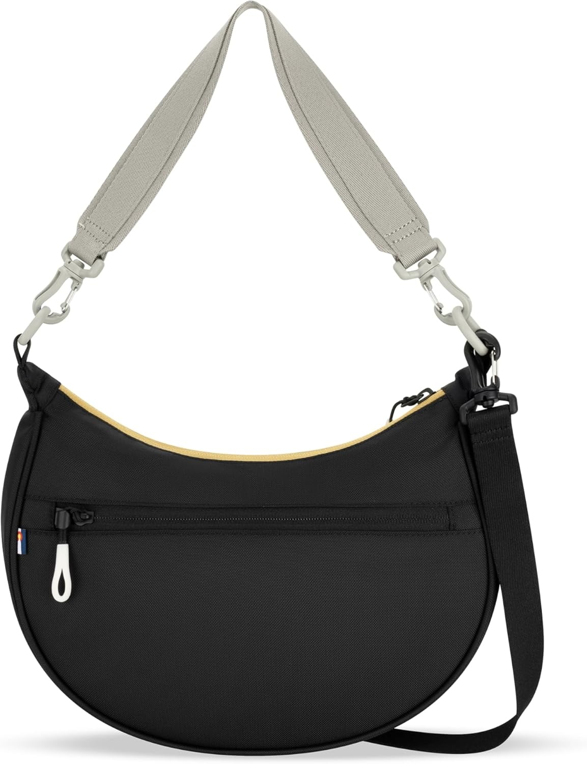 image:imageSherpani Mina Medium Nylon Crescent Bag Lightweight Half Moon Crossbody Bags Fashionable Shoulder Bag Travel HandbagWasabi Stone