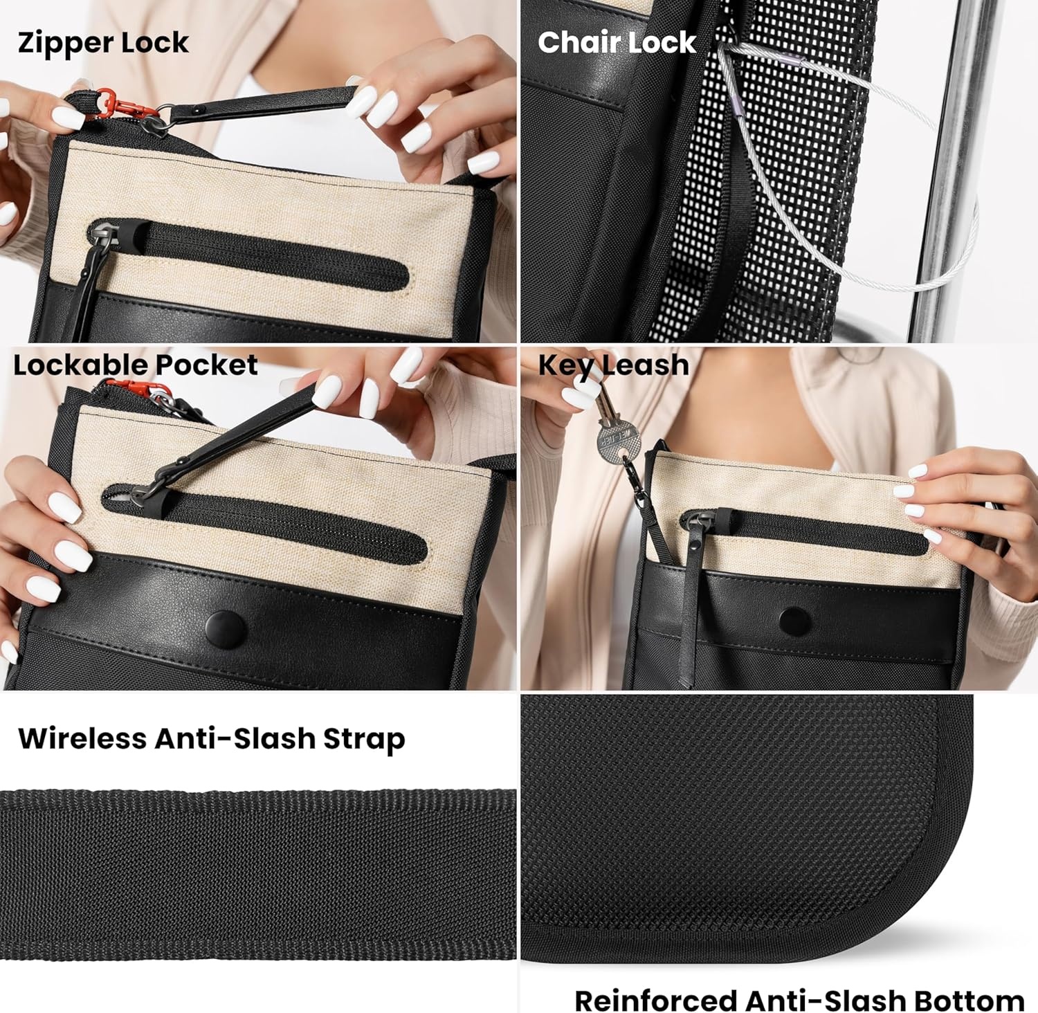 image:imageSherpani Prima Small Anti Theft Crossbody Bag Travel Shoulder Bag Cross Body Purses Handbags Travel GiftCarbon Pro