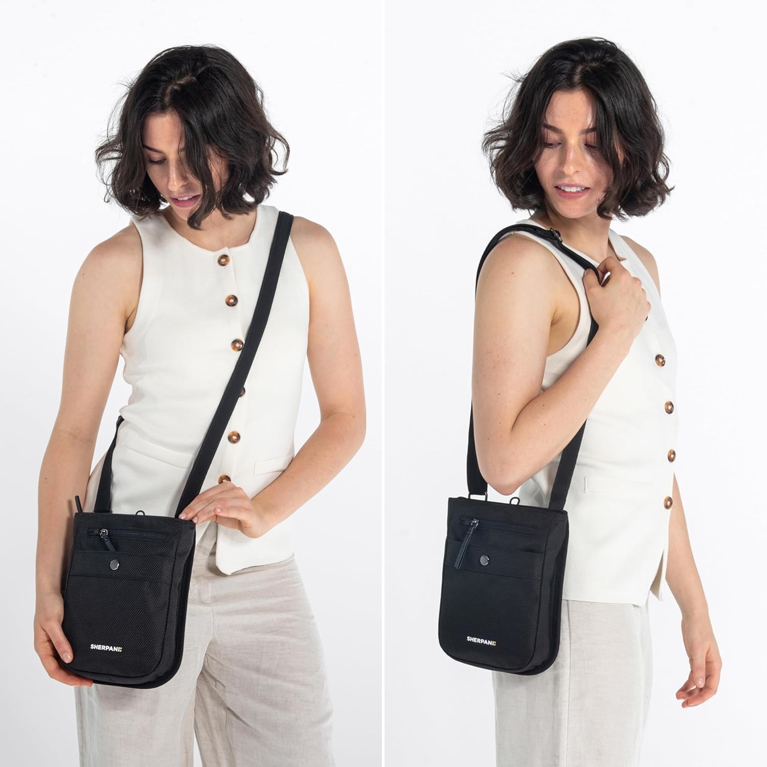 image:imageSherpani Prima Small Anti Theft Crossbody Bag Travel Shoulder Bag Cross Body Purses Handbags Travel GiftCarbon