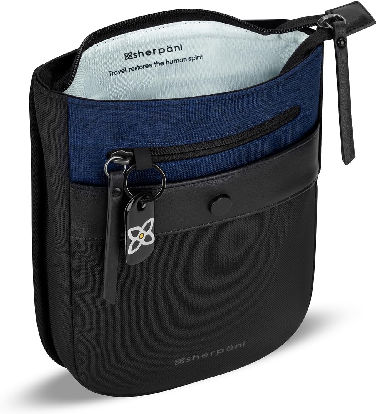 image:imageSherpani Prima Small Anti Theft Crossbody Bag Travel Shoulder Bag Cross Body Purses Handbags Travel GiftIndigo Lite
