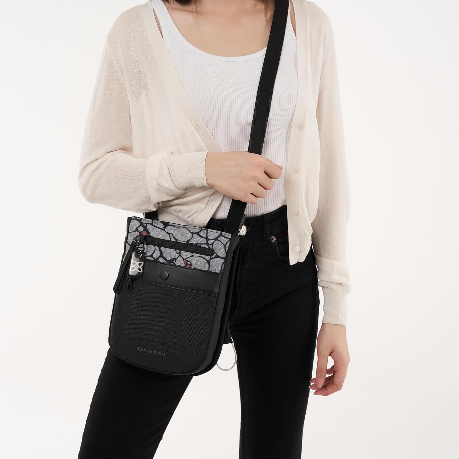 image:imageSherpani Prima Small Anti Theft Crossbody Bag Travel Shoulder Bag Cross Body Purses Handbags Travel GiftSakura Lite