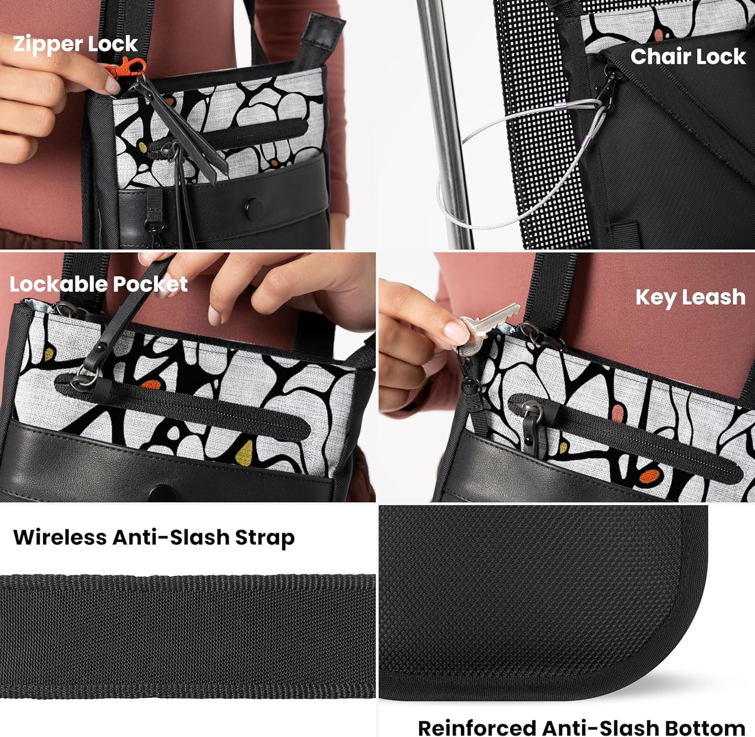 image:imageSherpani Prima Small Anti Theft Crossbody Bag Travel Shoulder Bag Cross Body Purses Handbags Travel GiftSakura Pro