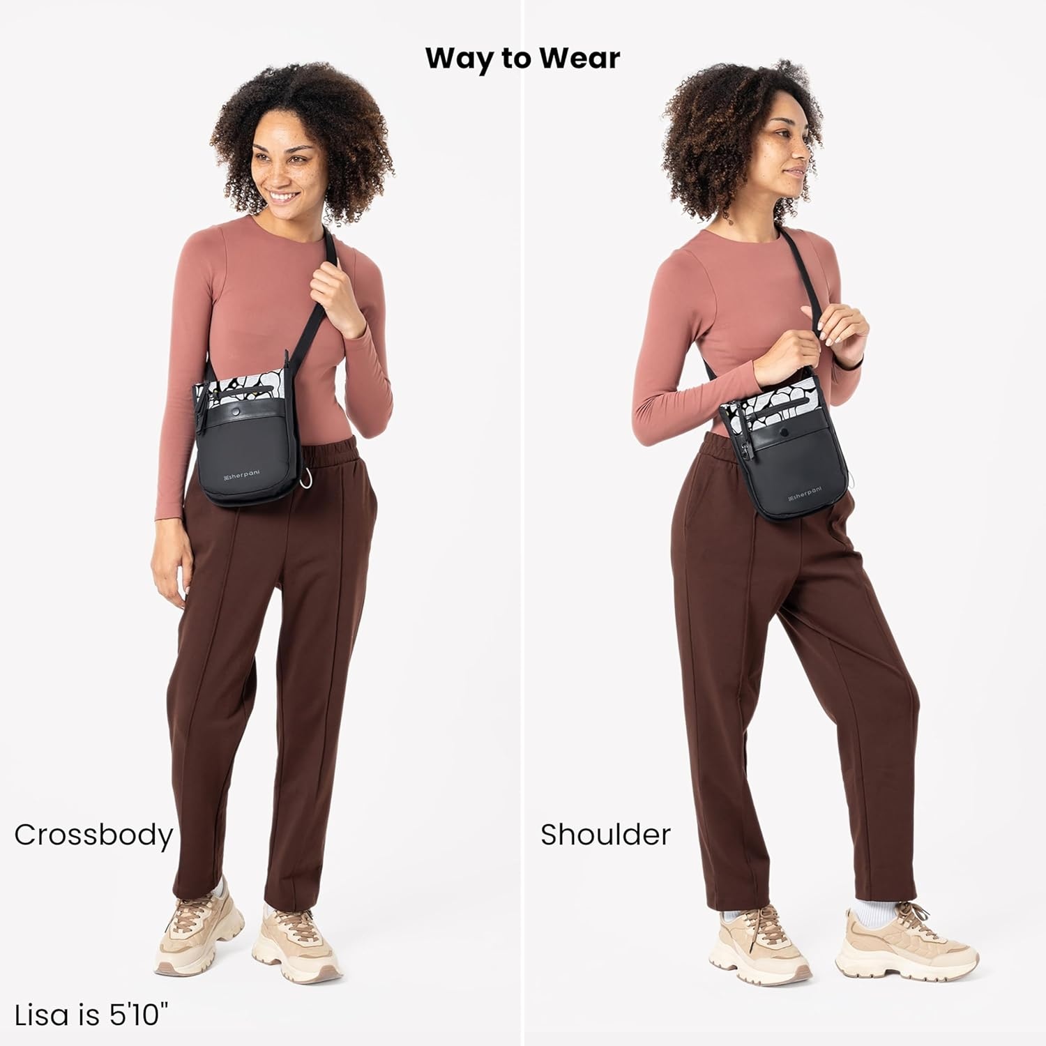 image:imageSherpani Prima Small Anti Theft Crossbody Bag Travel Shoulder Bag Cross Body Purses Handbags Travel GiftSakura Pro
