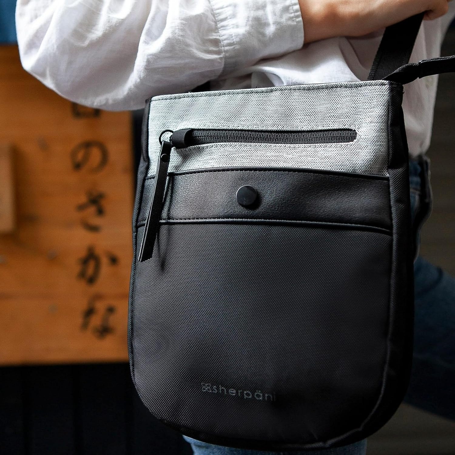 image:imageSherpani Prima Small Anti Theft Crossbody Bag Travel Shoulder Bag Cross Body Purses Handbags Travel GiftSterling Lite