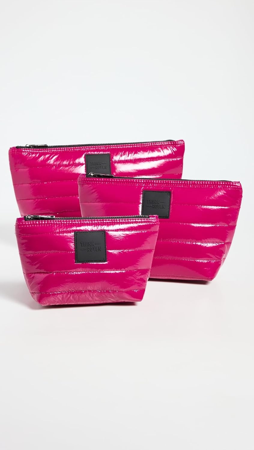 image:imageThink Royln Travel Trio Organizational PouchesGlossy Garnet