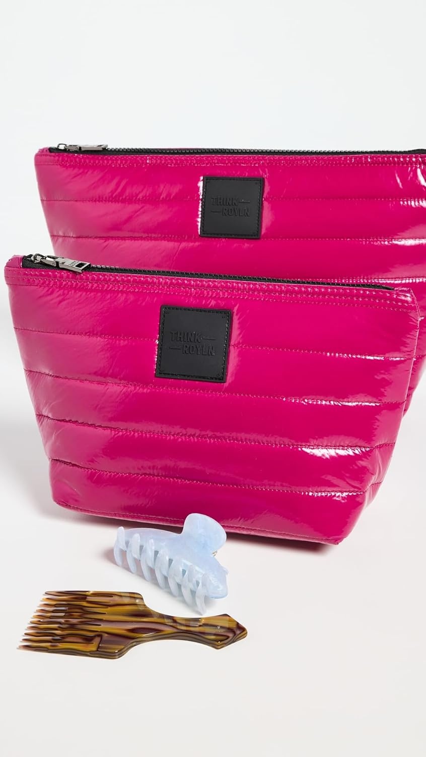 image:imageThink Royln Travel Trio Organizational PouchesGlossy Garnet
