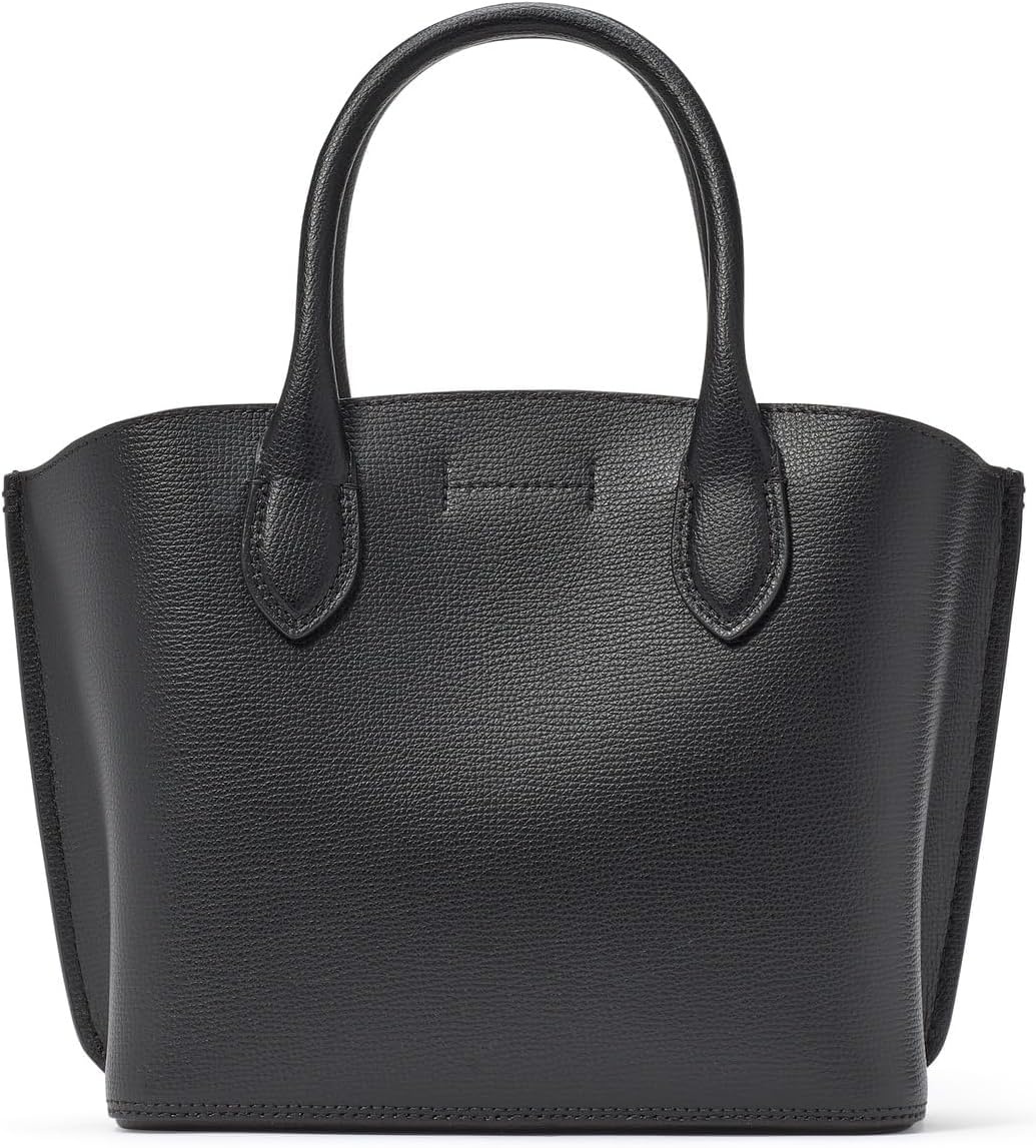image:imagekate spade new york Suite Crossgrain Leather Crossbody Tote BagBlack