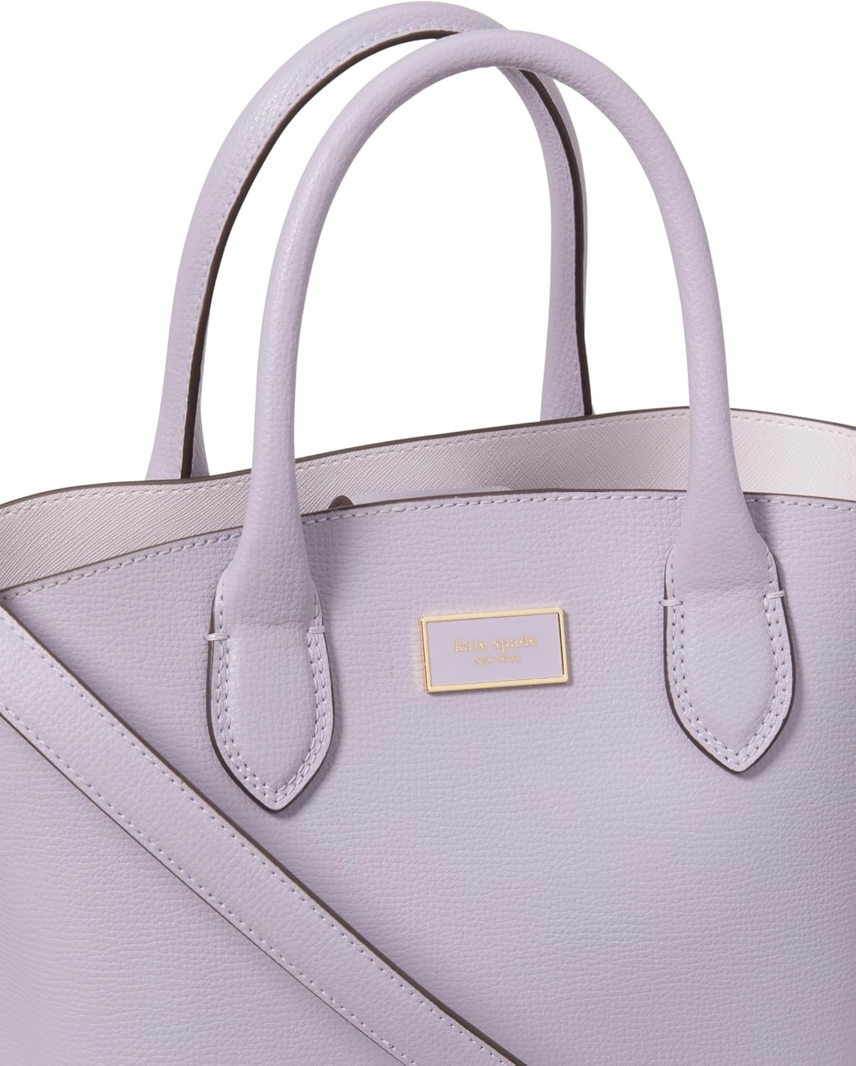 image:imagekate spade new york Suite Crossgrain Leather Crossbody Tote BagLavender Cream