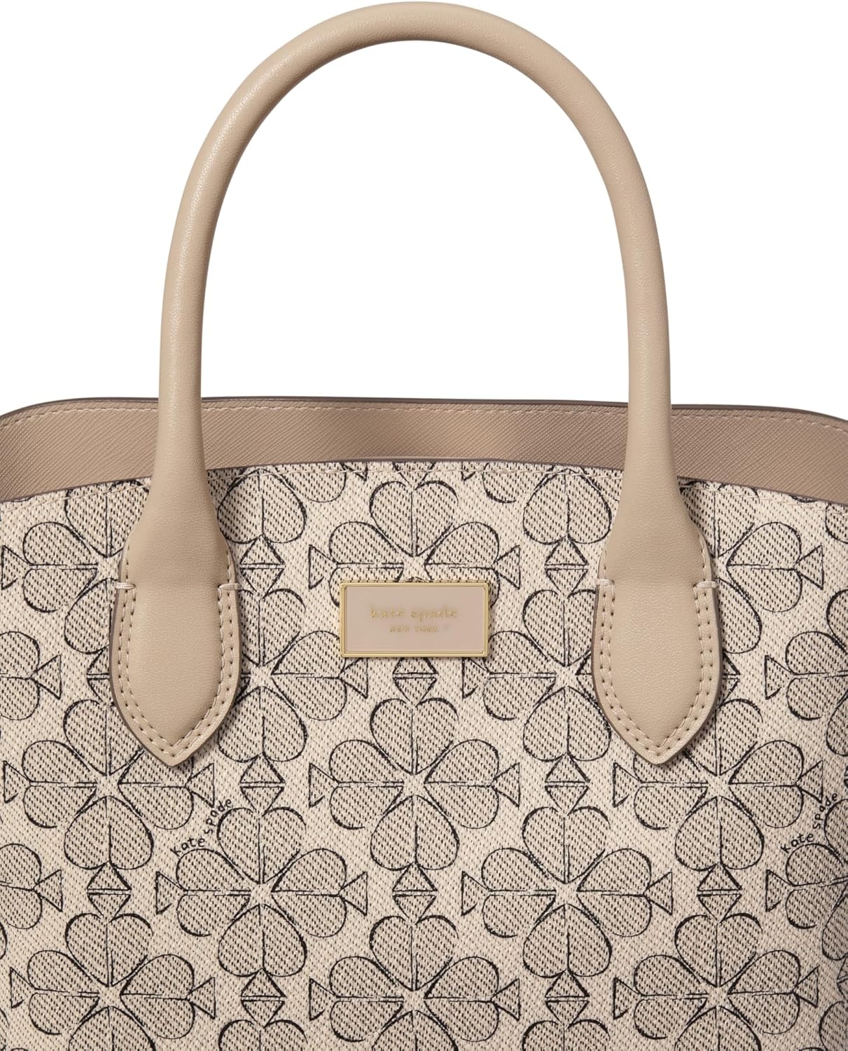 image:imagekate spade new york Suite Crossgrain Leather Crossbody Tote BagNeutral Multi Spade Flower