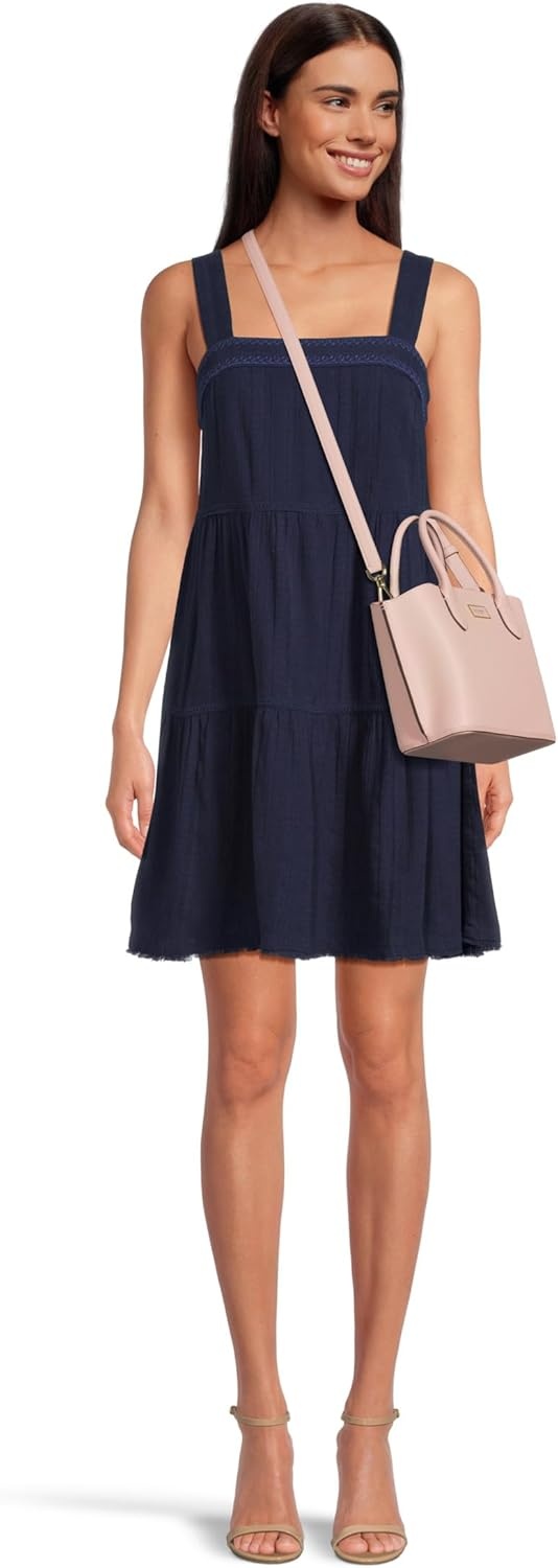 image:imagekate spade new york Suite Crossgrain Leather Crossbody Tote BagRose Smoke