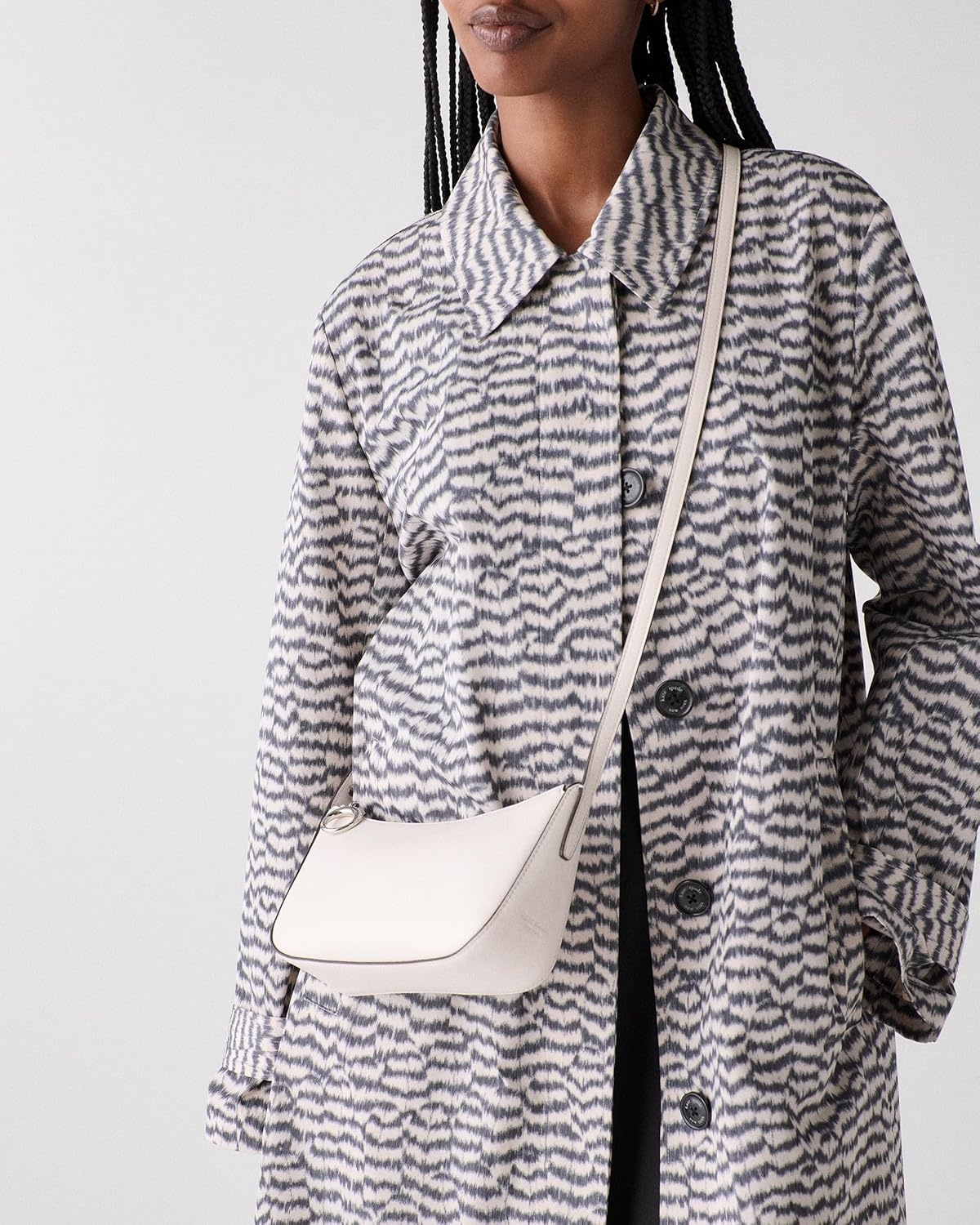 image:imagekate spade new york Womens Halo Fine Grain Leather CrossbodyCream