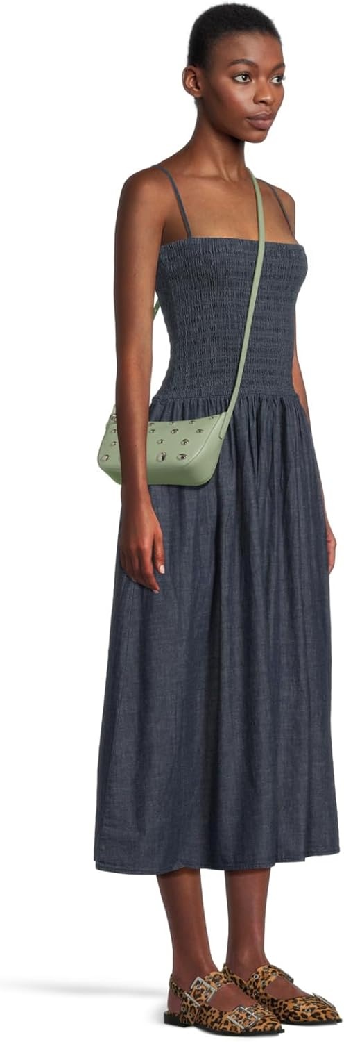 image:imagekate spade new york Womens Halo Fine Grain Leather CrossbodyCrisp Sage