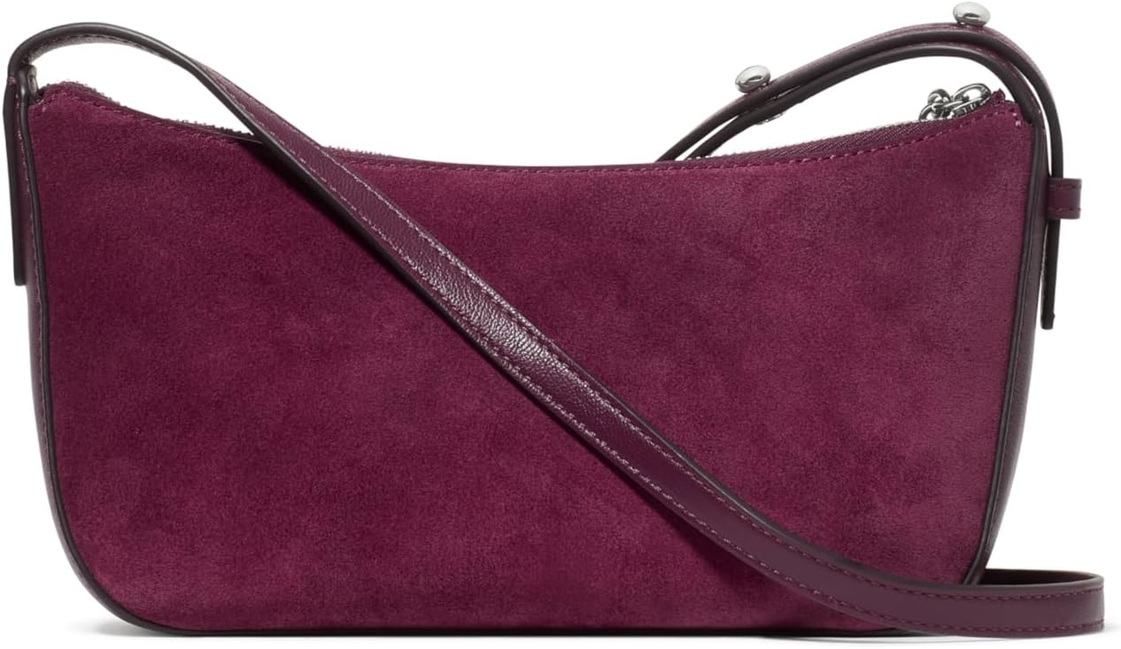 image:imagekate spade new york Womens Halo Fine Grain Leather CrossbodyPurple Agate Suede