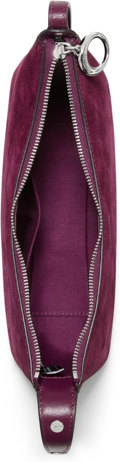 image:imagekate spade new york Womens Halo Fine Grain Leather CrossbodyPurple Agate Suede