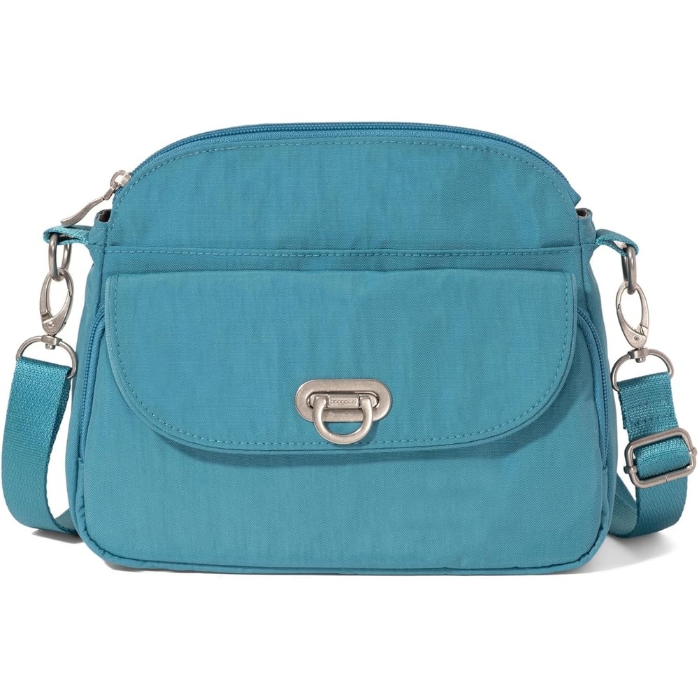 image:imageBaggallini Coastal Flip Lock CrossbodySeaside Blue