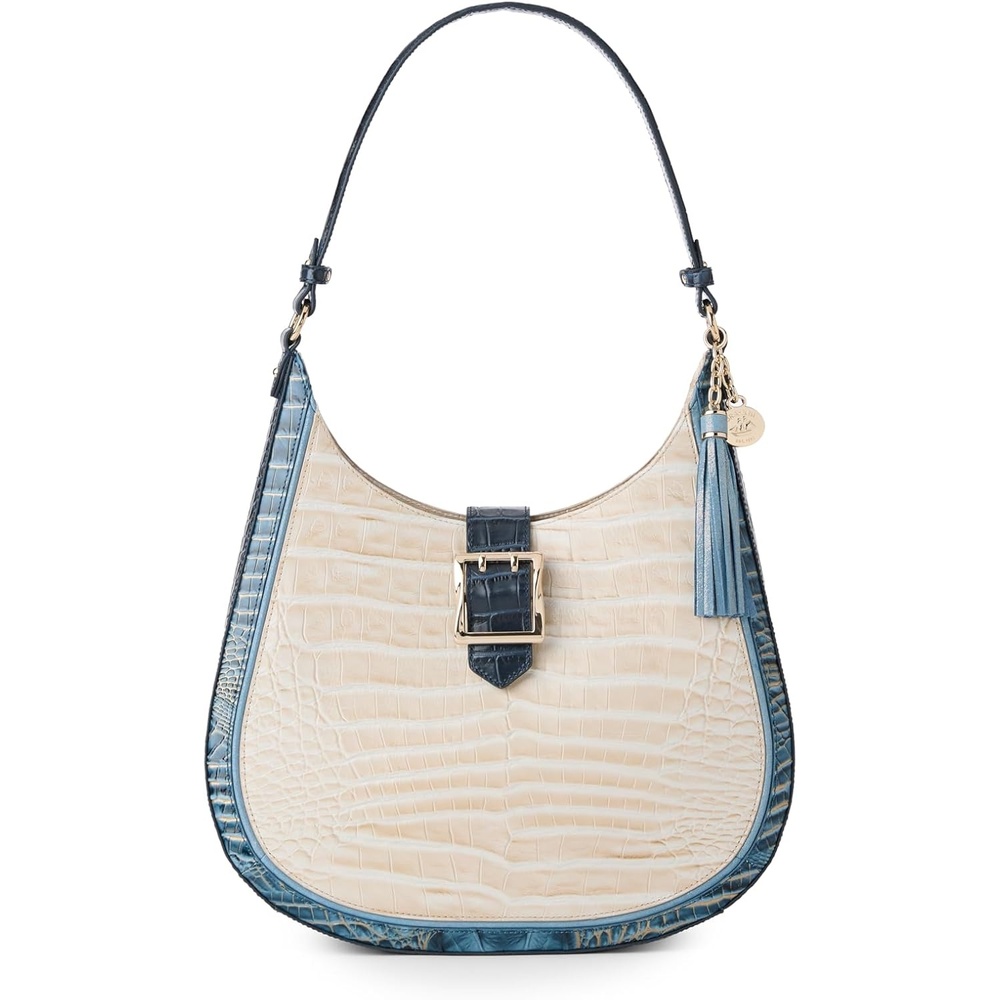 image:imageBrahmin Womens Fallon Shoulder Bag Mindful Grey One Size