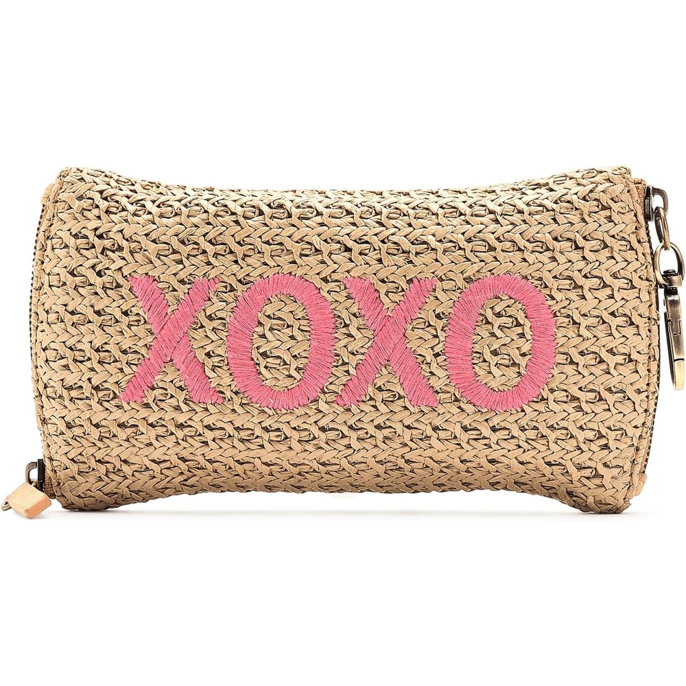 image:imageHOBO Womens Spark Double Eyeglass CaseMeadow Woven Straw