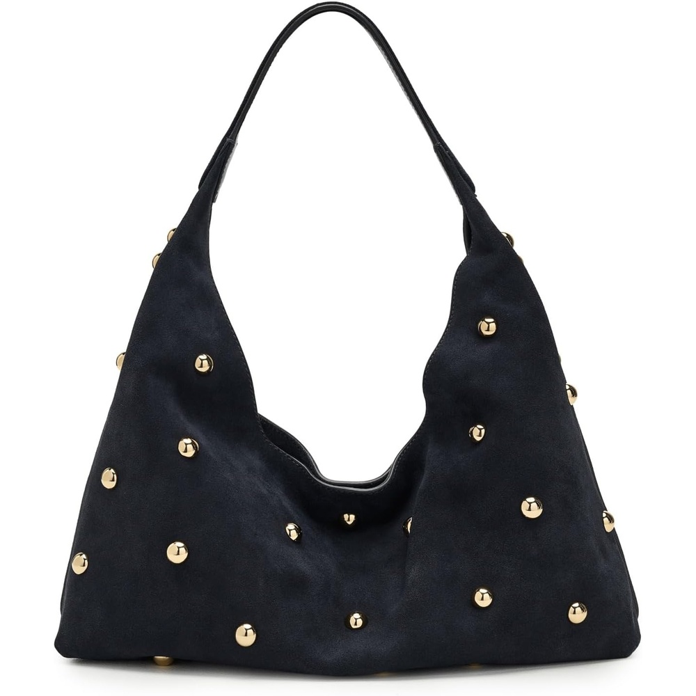 image:imageMadewell Womens The Mylie Shoulder Bag in Studded SuedeJuniper Berry