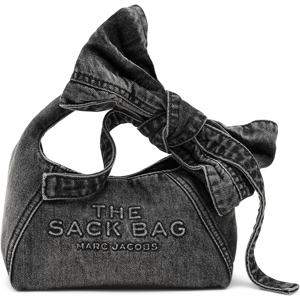 image:imageMarc Jacobs Womens The Bow Denim Mini Sack BagBlack Wash