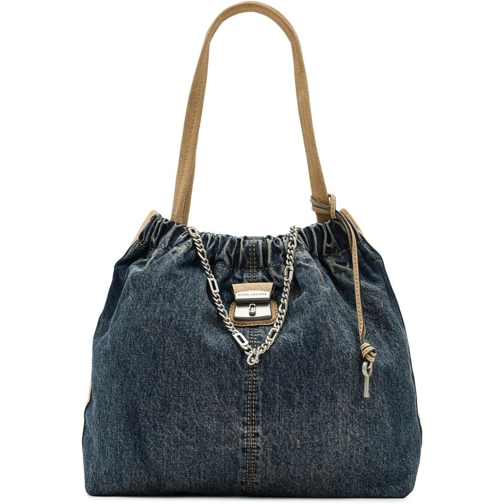 image:imageMarc Jacobs Womens The Suede Cristina ToteDark Wash Indigo