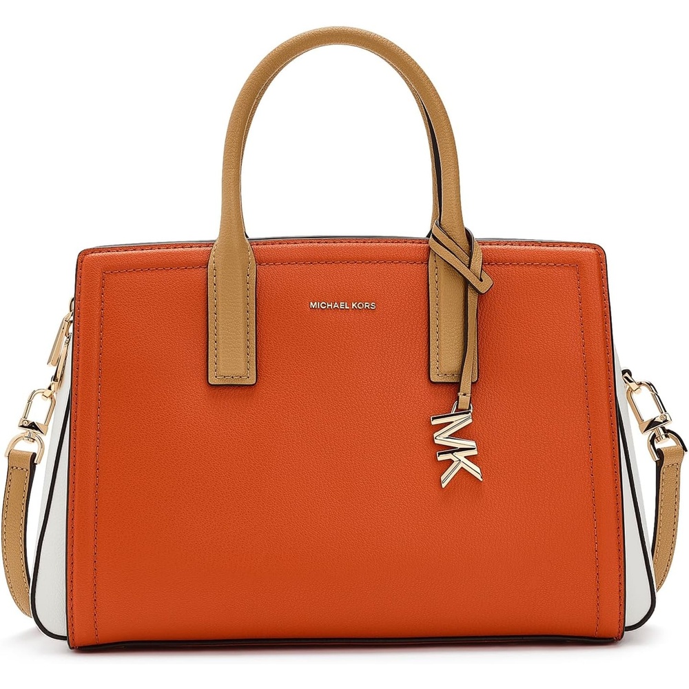 image:imageMichael Kors Womens Laila Medium Satchel Mimosa Multi One Size