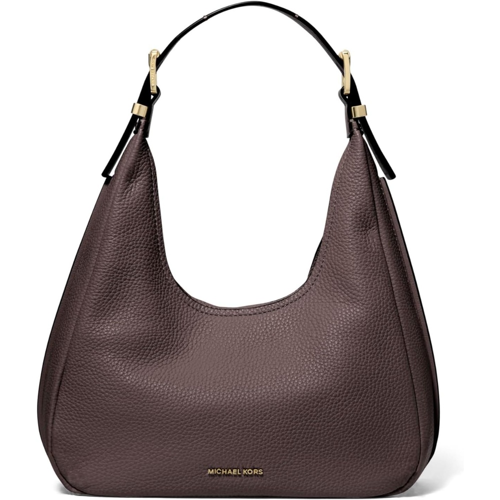 image:imageMichael Kors Womens Nolita Small Hobo Shoulder BagGoldtone HardwareChocolate