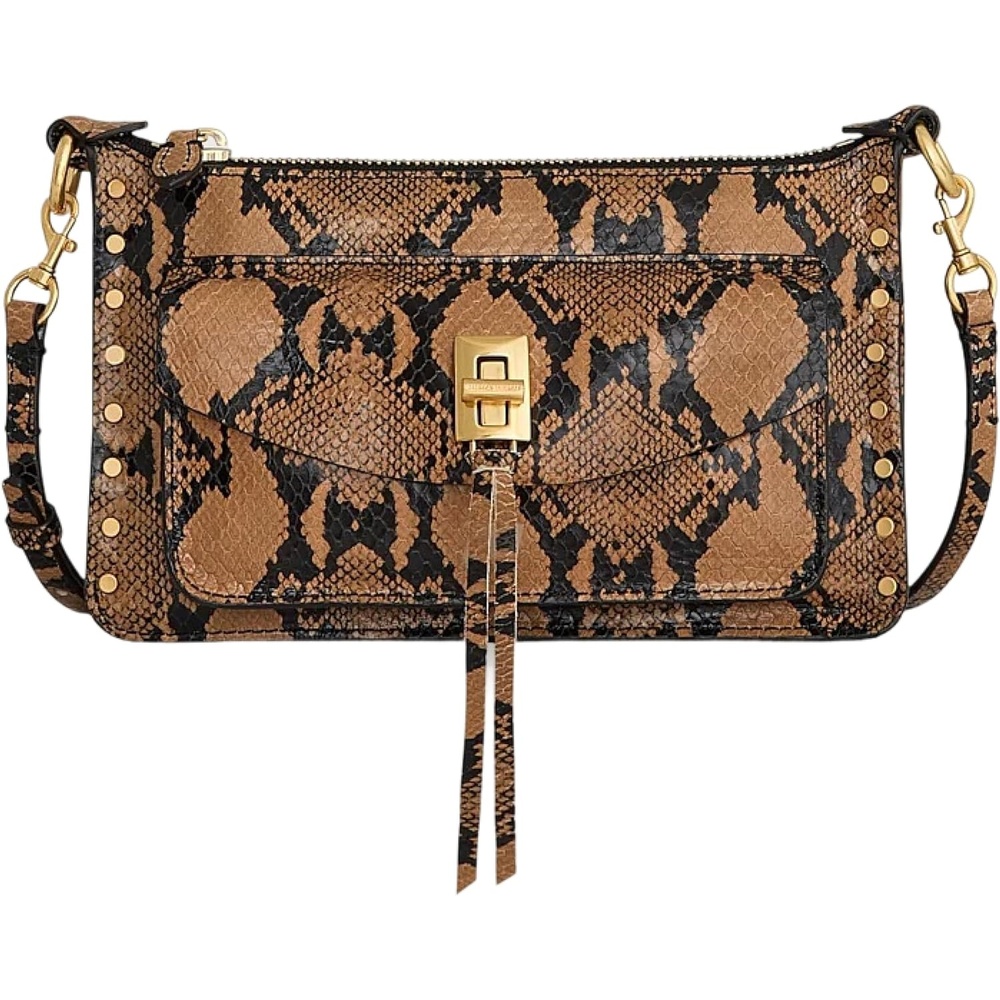 image:imageRebecca Minkoff Womens Darren Mini Top Zip XbodyOro Snake