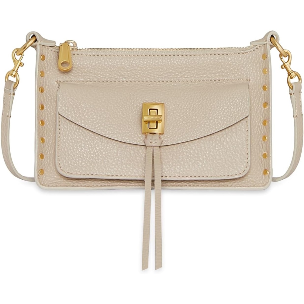 image:imageRebecca Minkoff Womens Darren Mini Top Zip XbodyStone