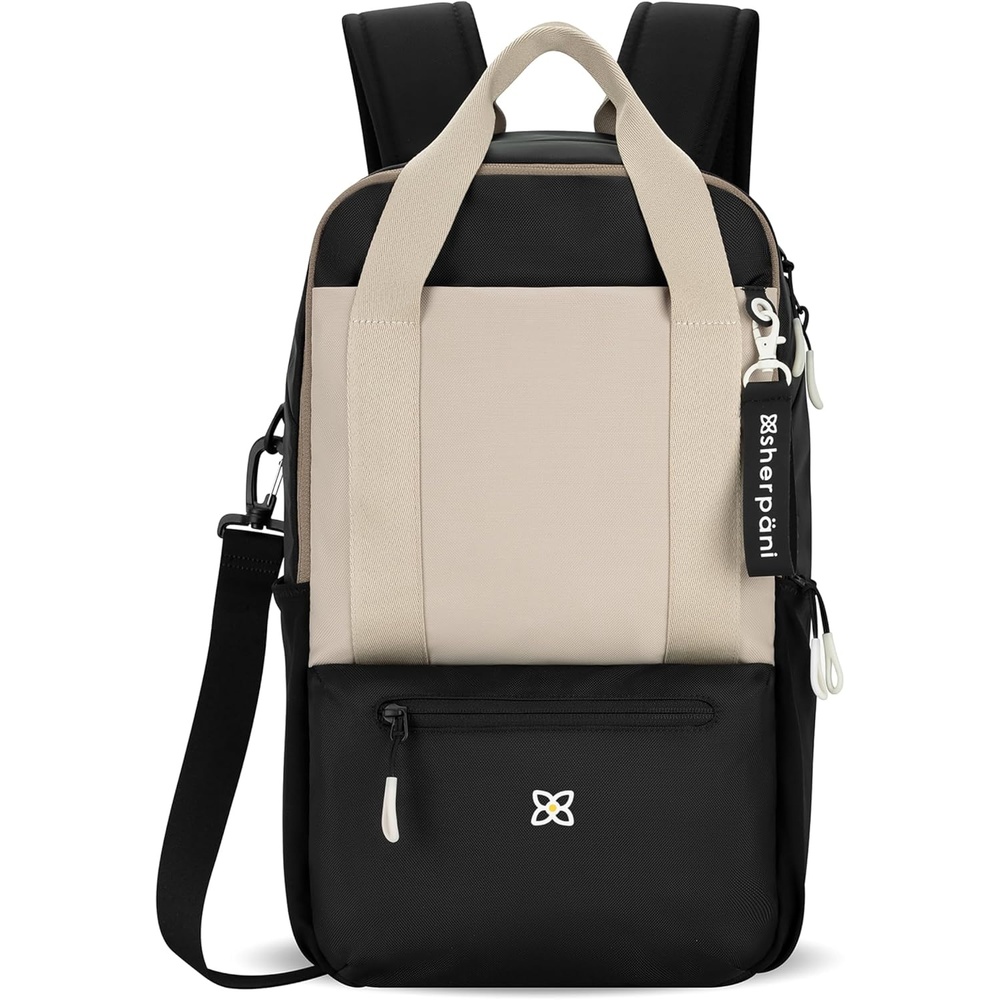 image:imageSherpani Camden Convertible Backpack 3 in 1 Tote Bag 18L Travel Backpack Crossbody Bag for Women Cross Body Purse Travel Gifts RFID Protection Fits 13 Laptop Con LecheCon Leche Classic