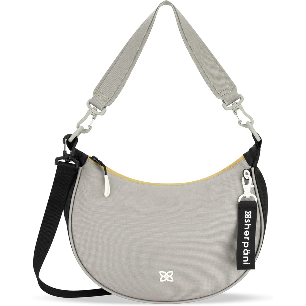 image:imageSherpani Mina Medium Nylon Crescent Bag Lightweight Half Moon Crossbody Bags Fashionable Shoulder Bag Travel HandbagWasabi Stone