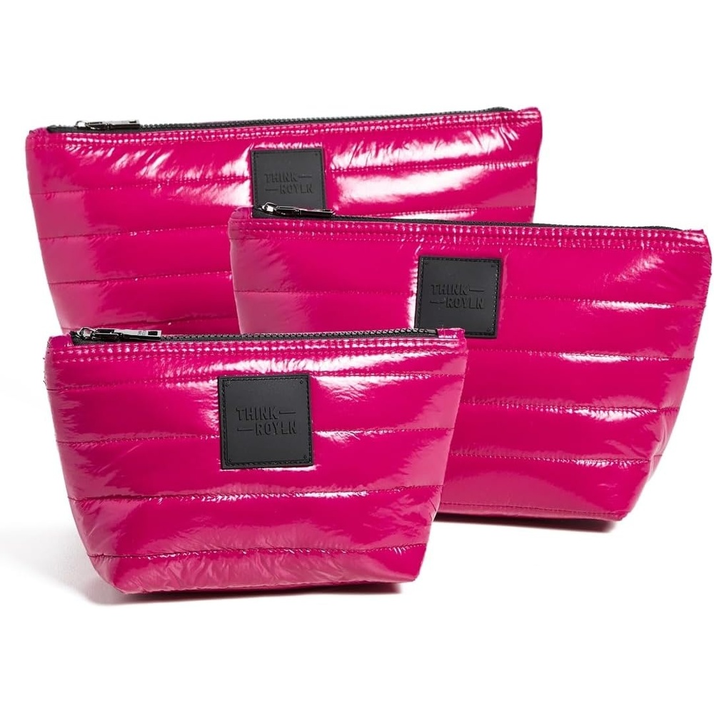 image:imageThink Royln Travel Trio Organizational PouchesGlossy Garnet