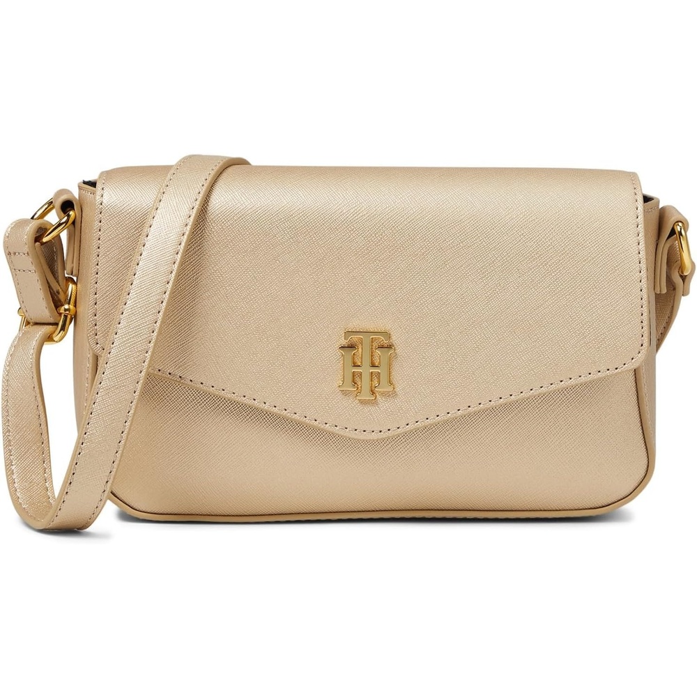 image:imageTommy Hilfiger Gia II Gifting Hang TagEnvelope Flap Crossbody wHangoffHigh Shine Saffiano PVC