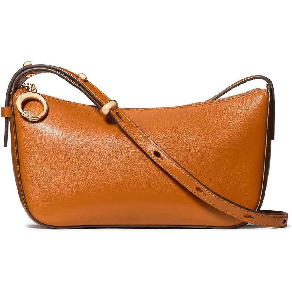 image:imagekate spade new york Womens Halo Fine Grain Leather CrossbodyBaked Amber