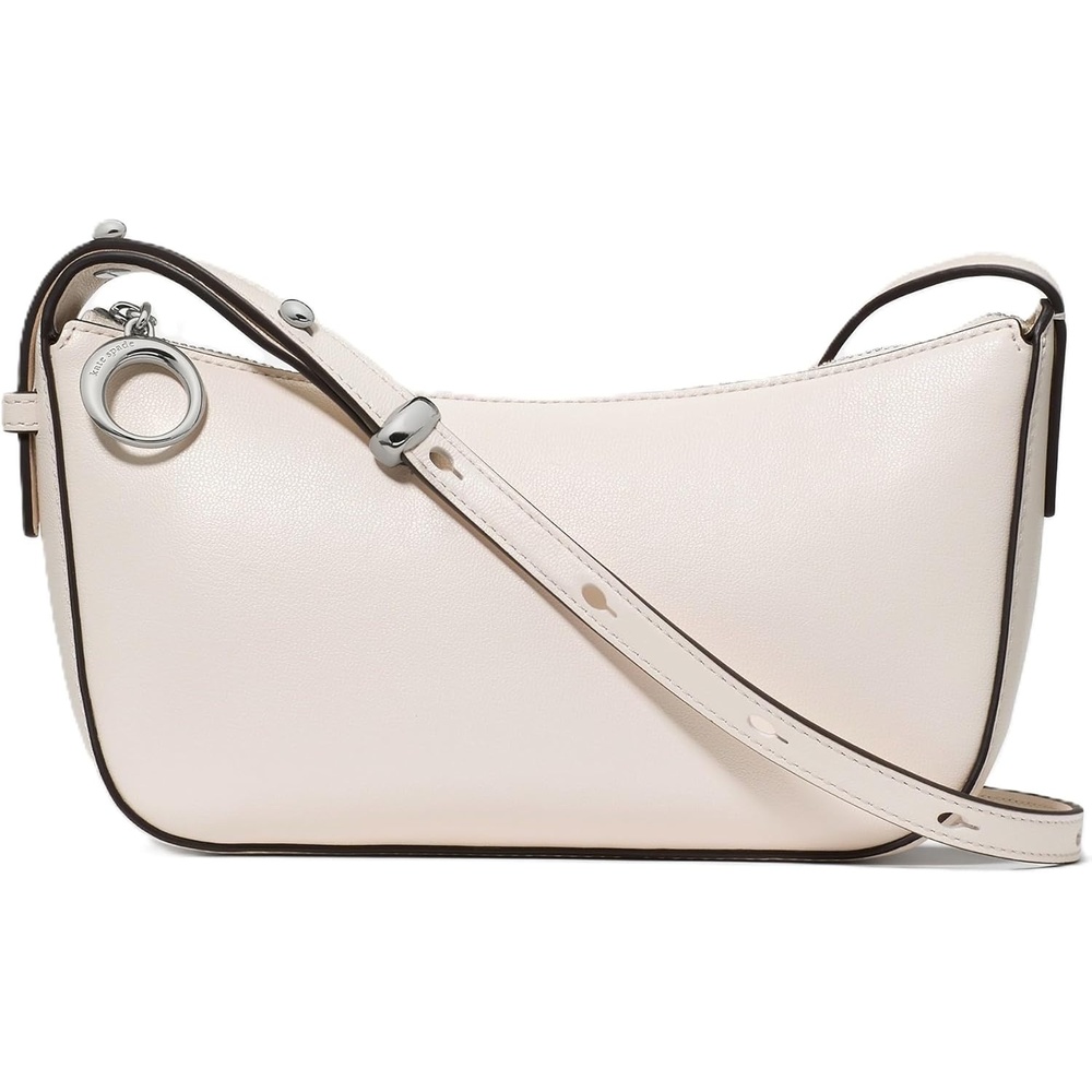image:imagekate spade new york Womens Halo Fine Grain Leather CrossbodyCream