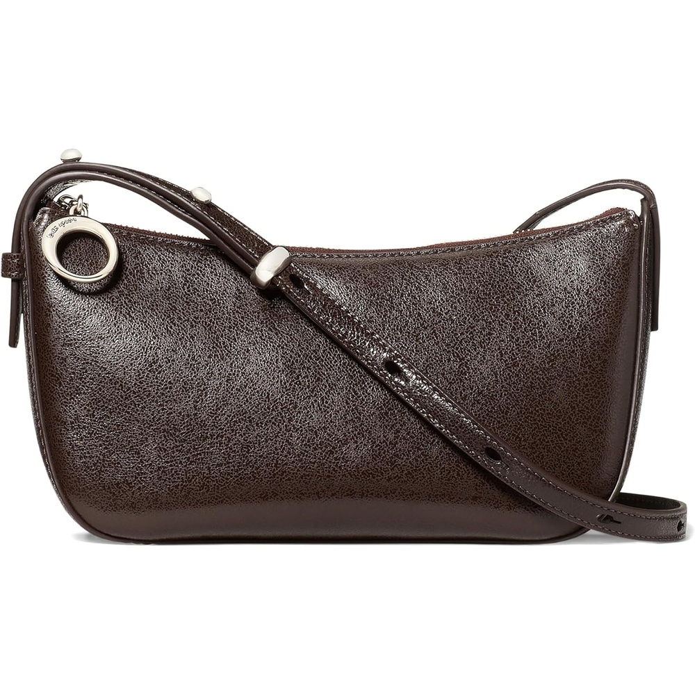 image:imagekate spade new york Womens Halo Fine Grain Leather CrossbodyGlazed Hot Fudge