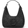 Crochet Straw/Black/Black