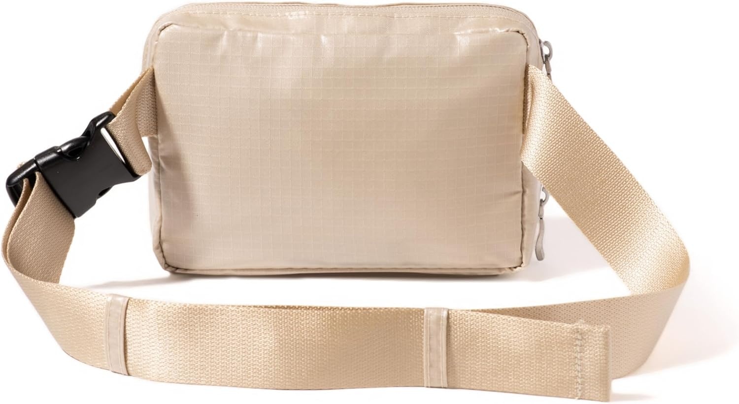 image:imageBaggallini Modern Belt Bag 5x8 Travel Fanny Pack Sling Bag Waistpack wRFID Card Holder Waterresistant Crossbody BagChalk Gloss Ripstop