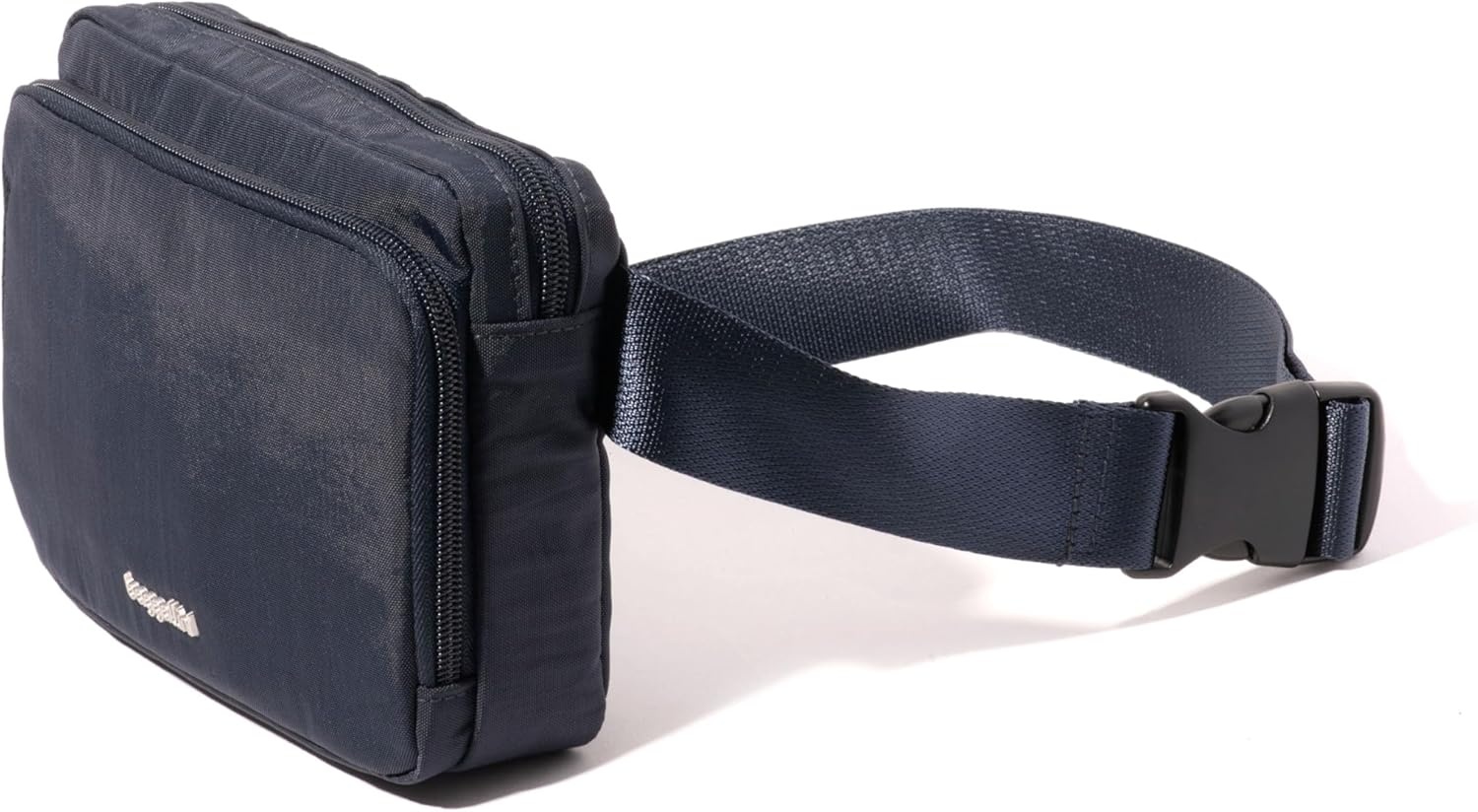 image:imageBaggallini Modern Belt Bag 5x8 Travel Fanny Pack Sling Bag Waistpack wRFID Card Holder Waterresistant Crossbody BagFrench Navy Print